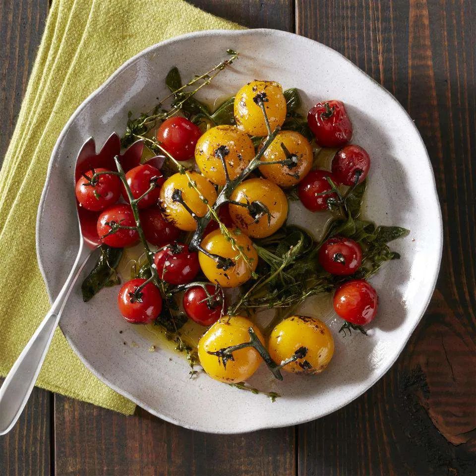 Blistered Tomatoes with Herbs