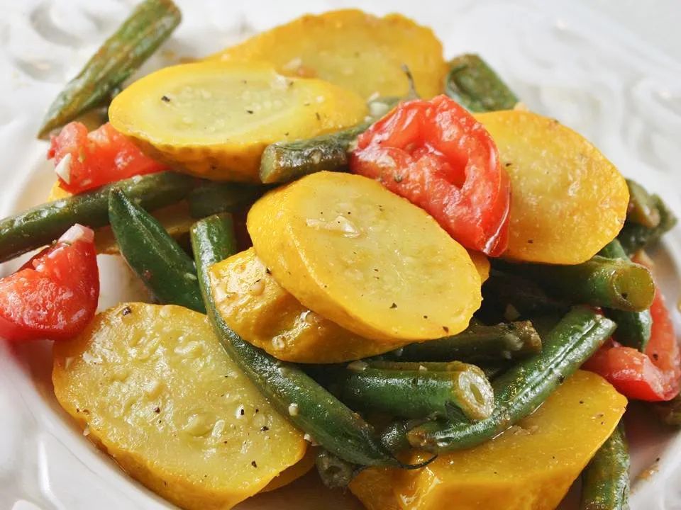 Squash and Green Bean Saute Side Dish