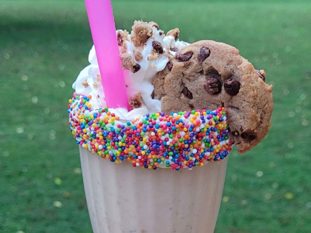 Coffee-Flavored Cookie Dough Milkshake