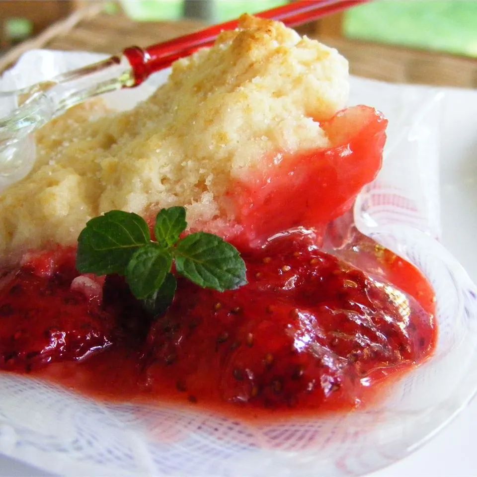 Fresh Strawberry Cobbler