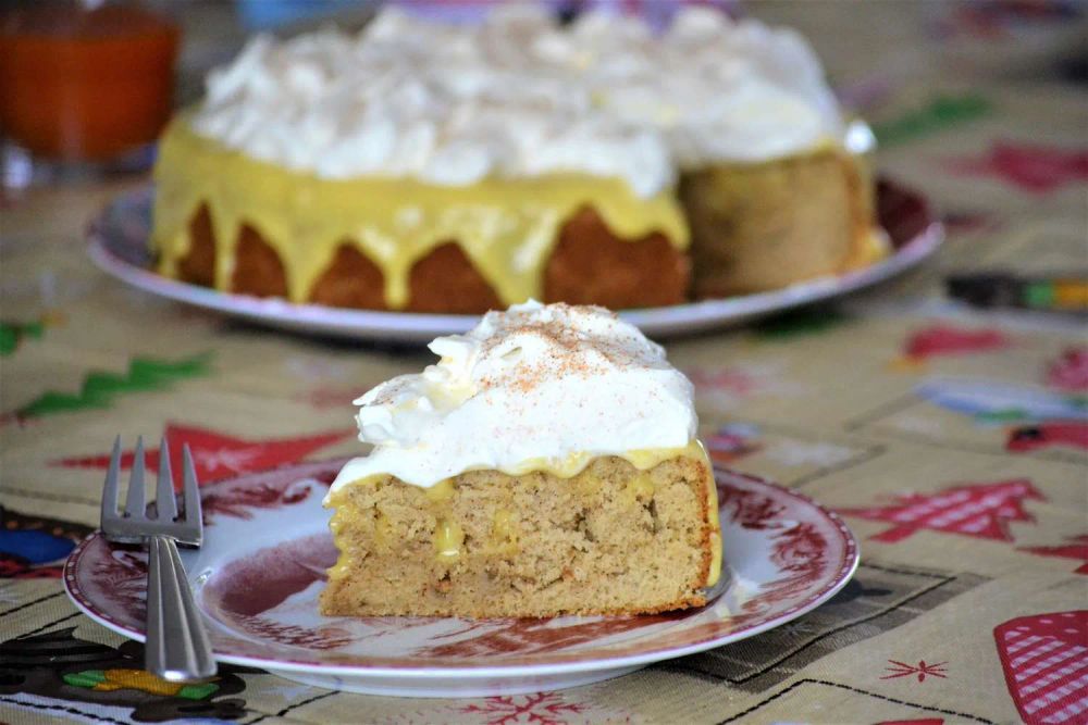 Eggnog Poke Cake