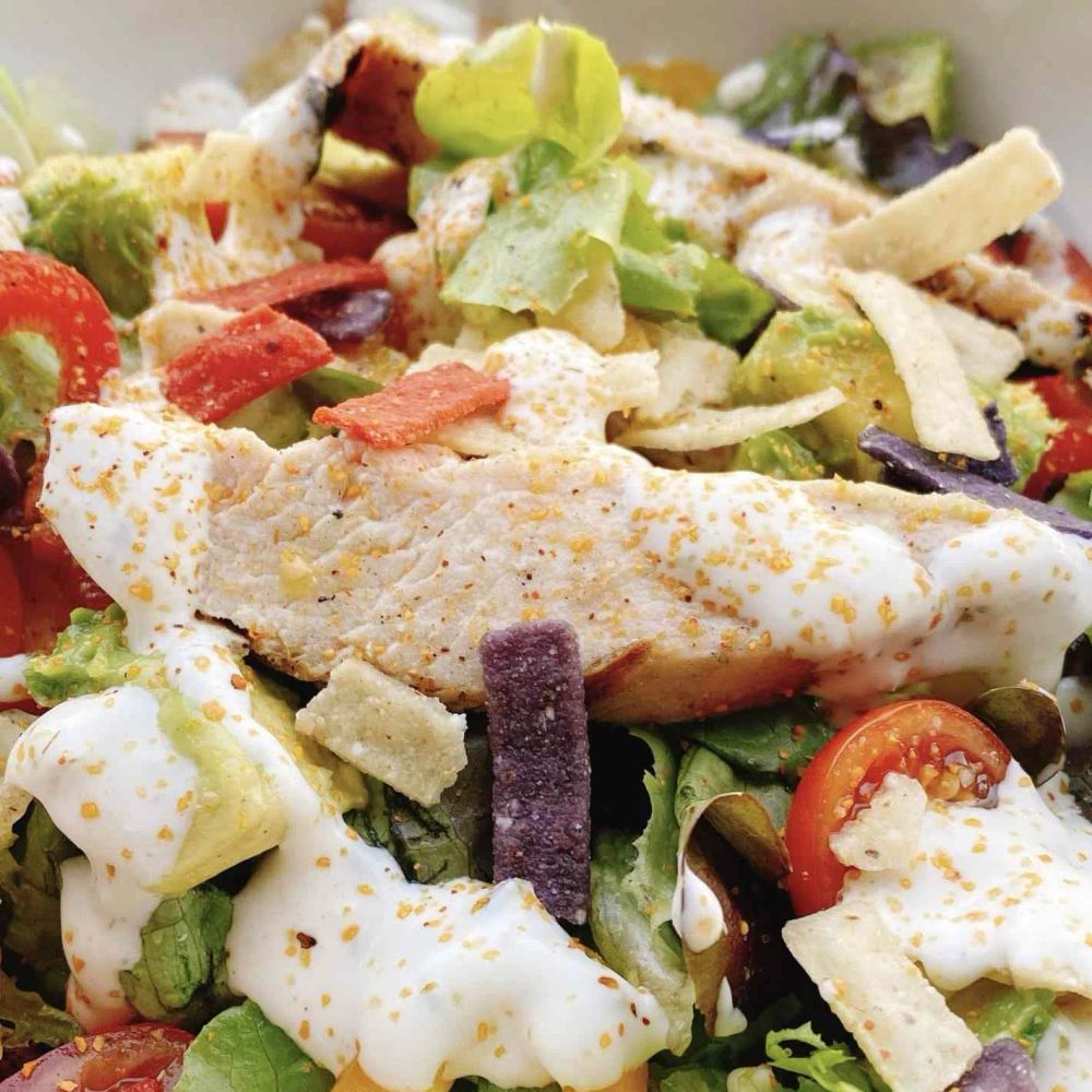 Grilled Chicken Bacon Ranch Salad