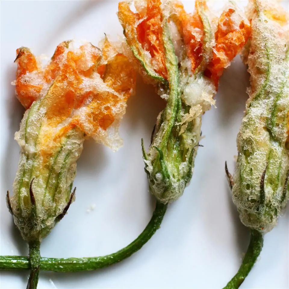 Fried Stuffed Squash Blossoms