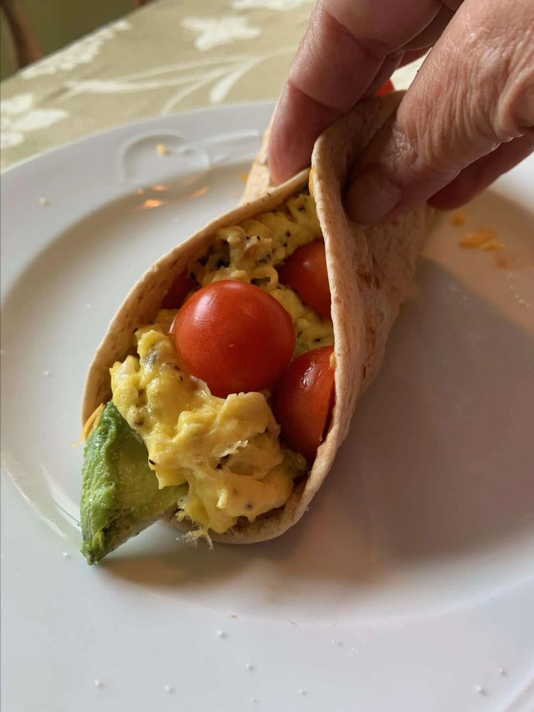 Avocado and Egg Breakfast Burrito