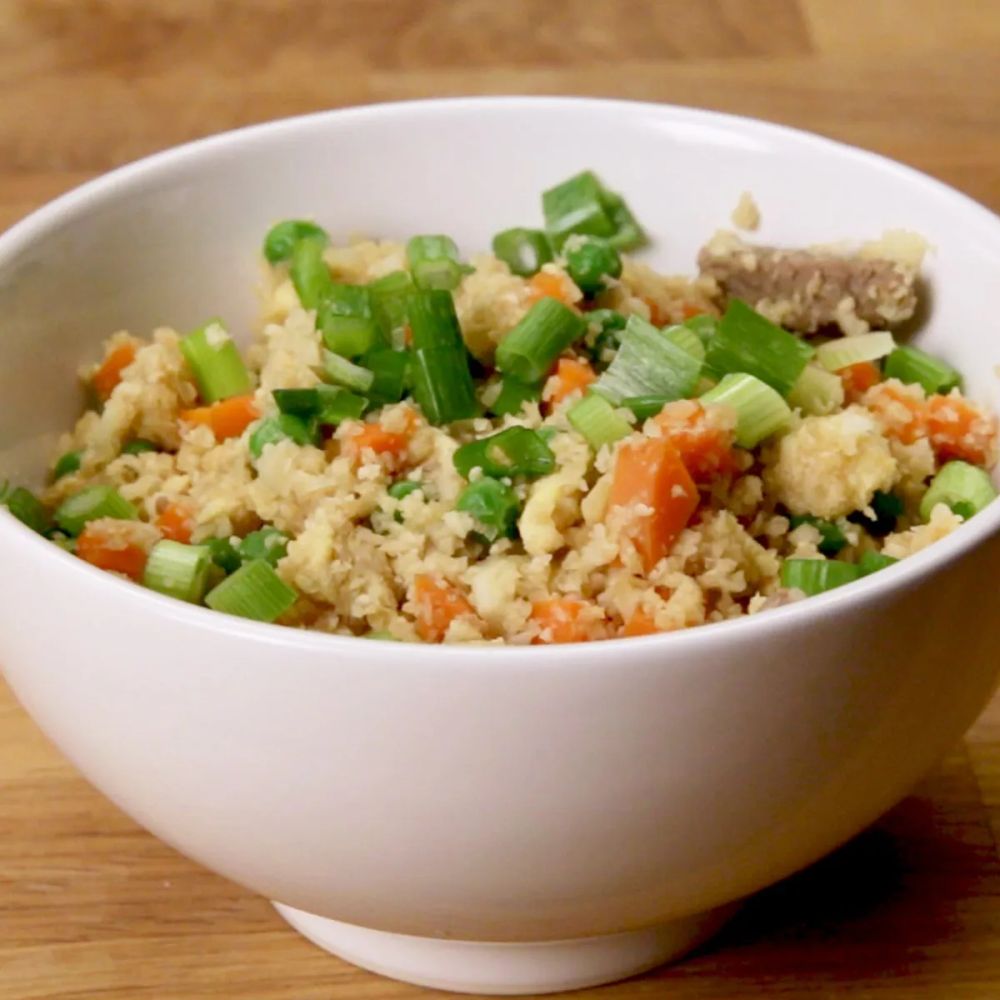 Healthy Cauliflower Fried "Rice"