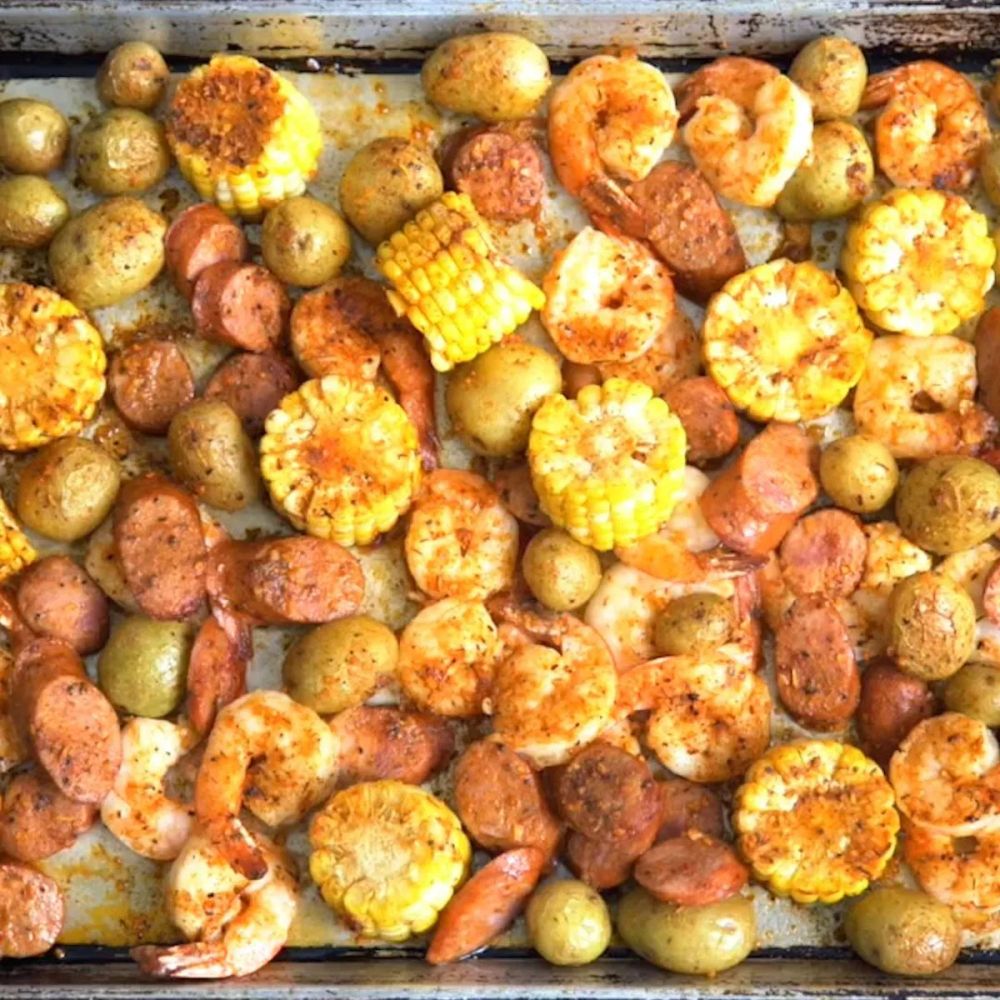 Sheet Pan Shrimp Boil