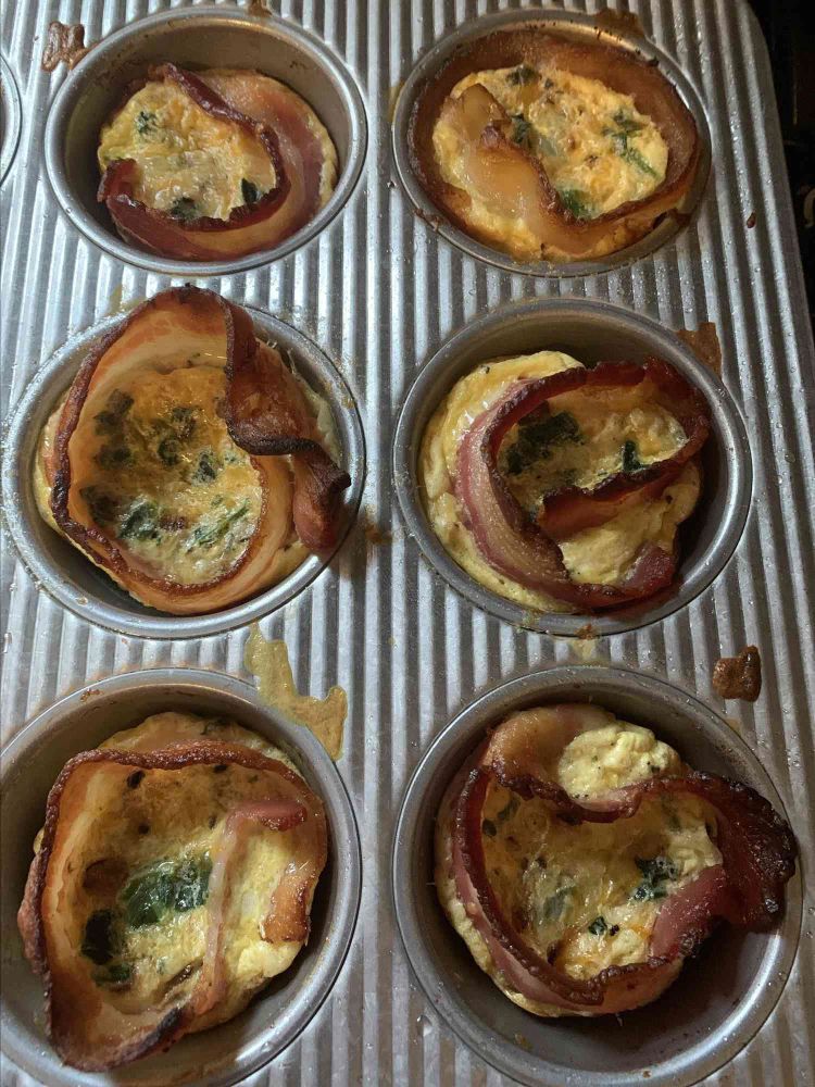 Mini Bacon Quiche Muffins