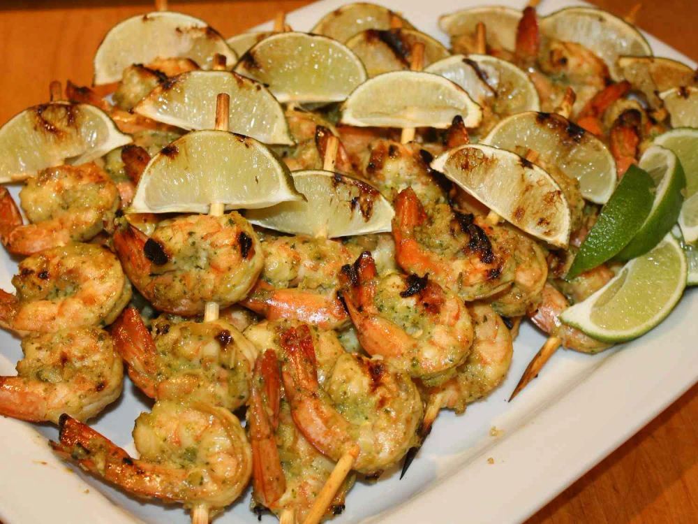 Spicy Coconut and Lime Grilled Shrimp