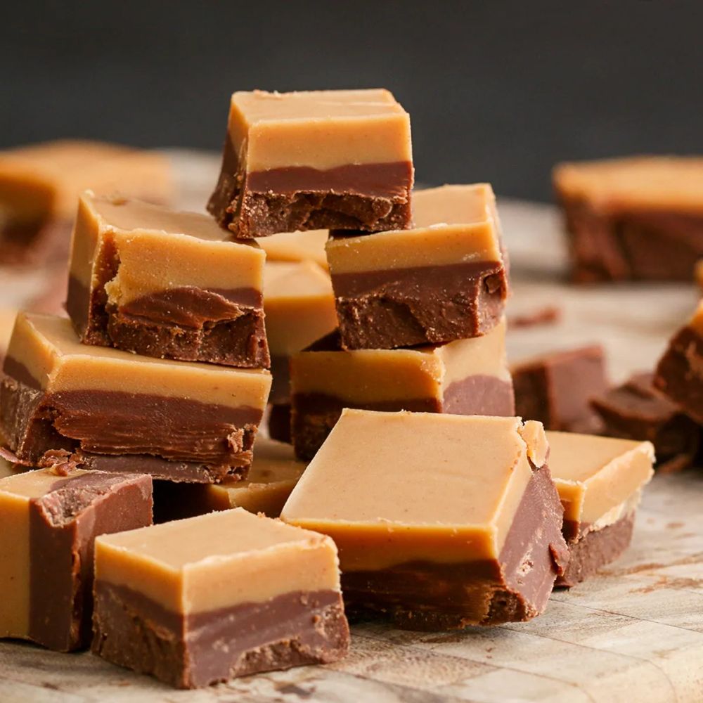 Vegan Chocolate & Peanut Butter Fudge