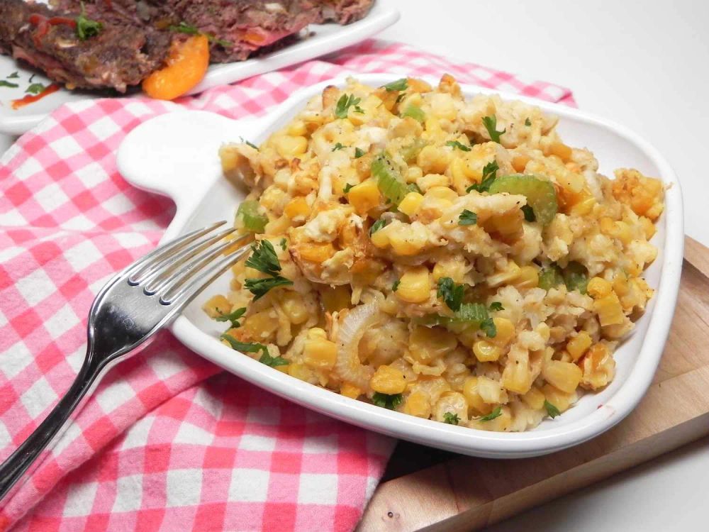 Corn Casserole with Crackers