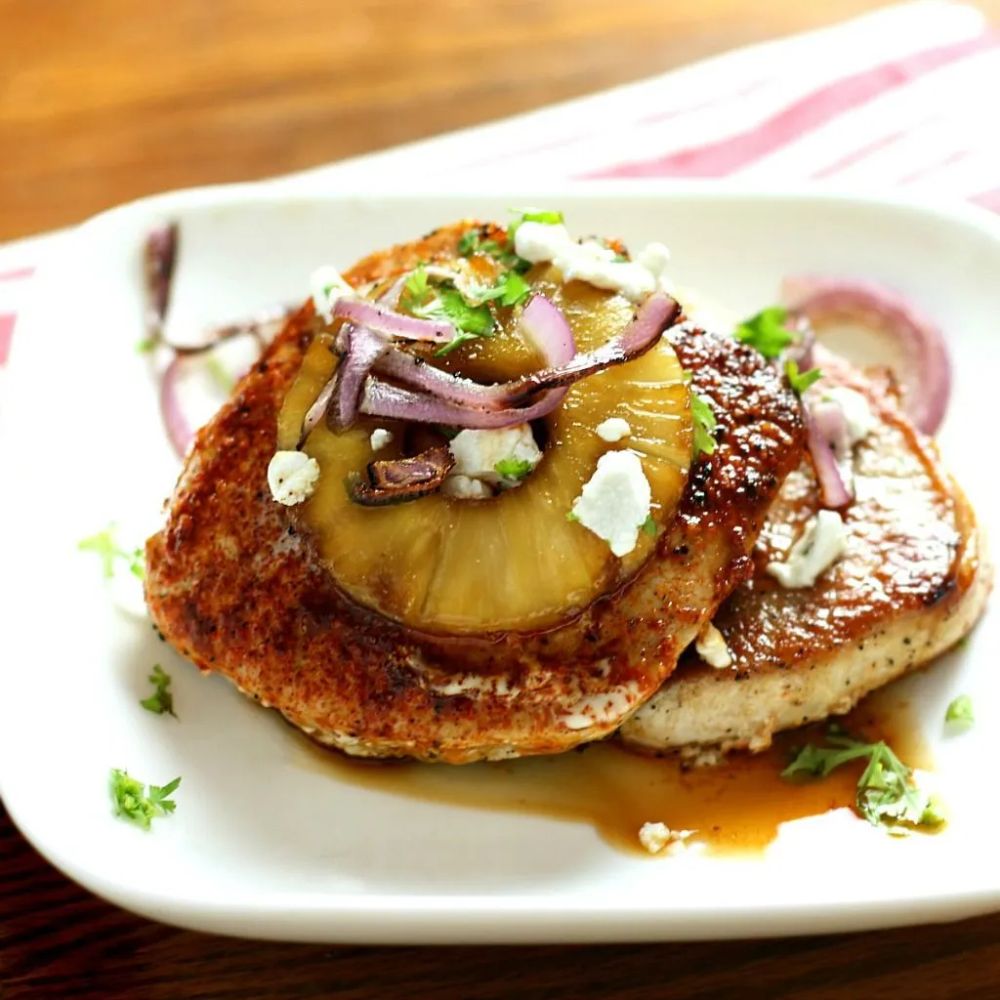 Brown Sugar-Pineapple Pork Chops