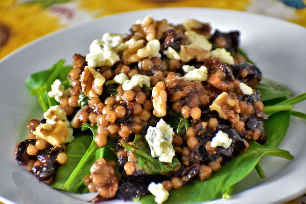 Fig and Gorgonzola Israeli Couscous Salad