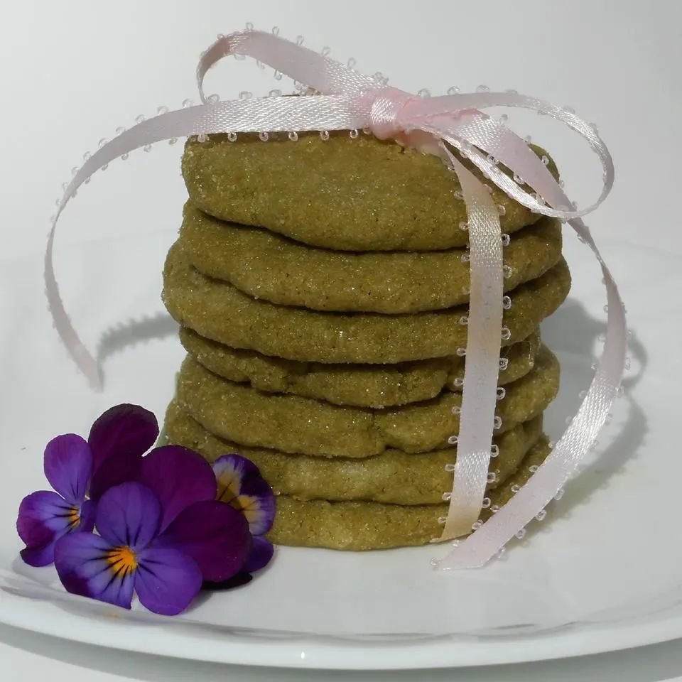 Green Tea Shortbread Cookies