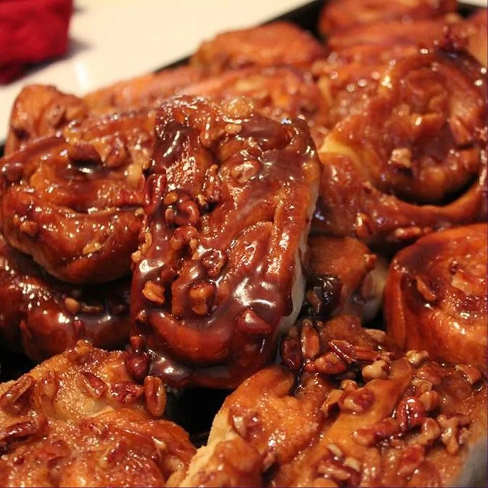 Grandmother Stougaard's Caramel Pecan Sweet Rolls