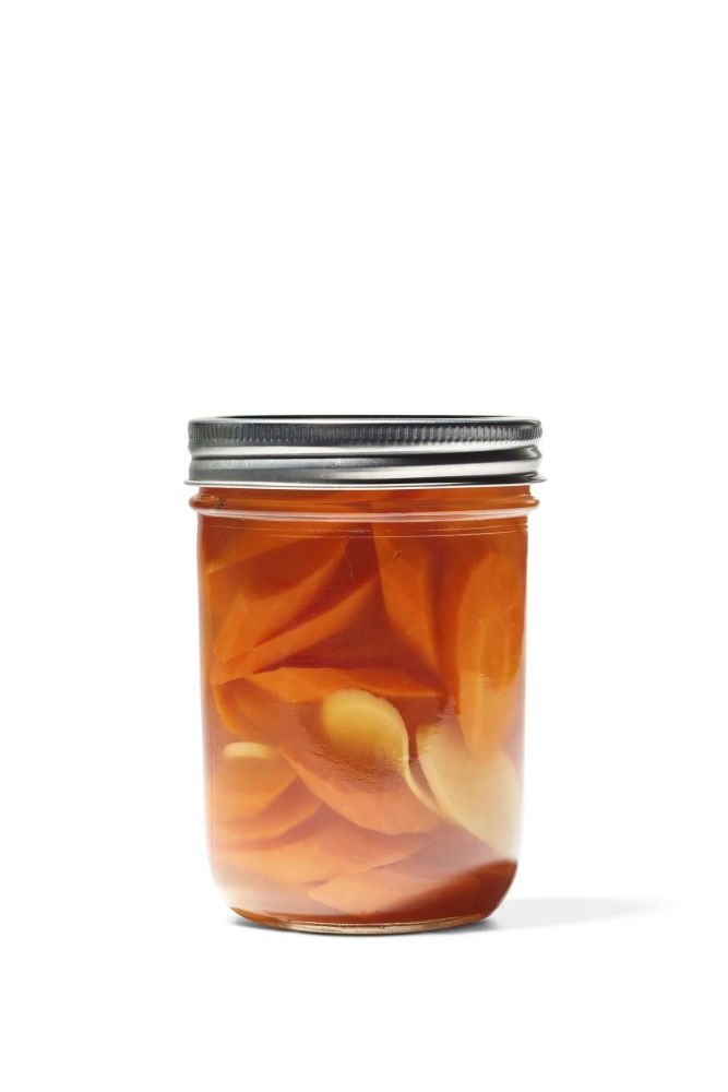 Gingery Pickled Carrot Coins