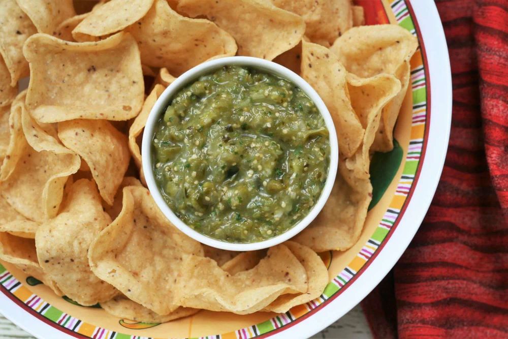 Air Fryer Roasted Salsa Verde