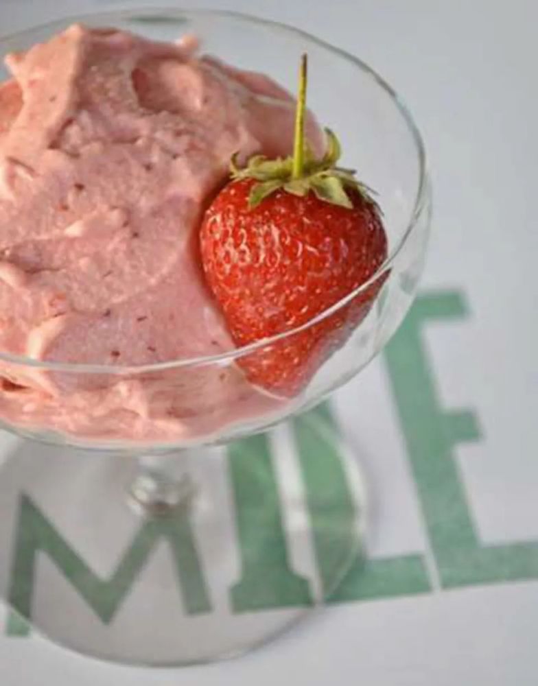 Strawberry and Balsamic Homemade Gelato