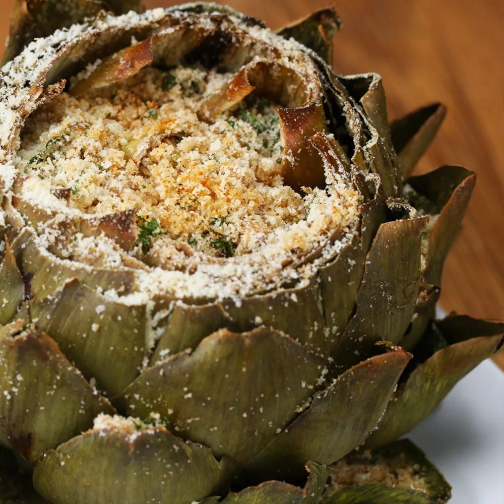 Garlic Parmesan-stuffed Artichokes