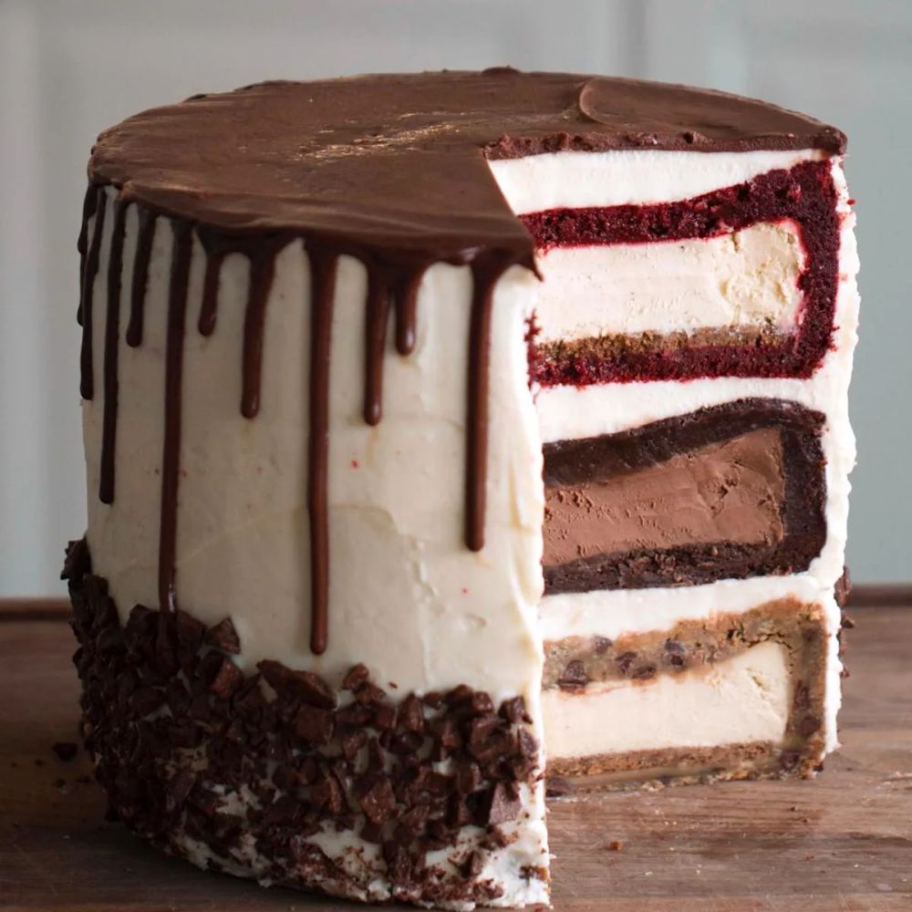 Triple-Decker Cheesecake Tower