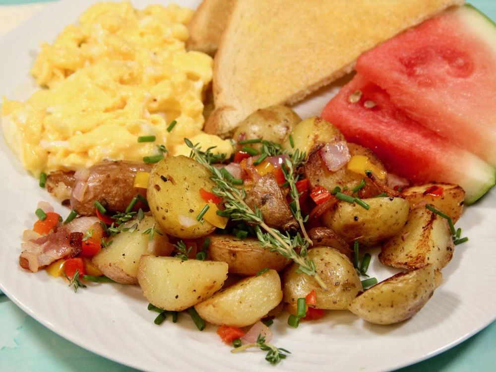 Chive-Topped Breakfast Potatoes