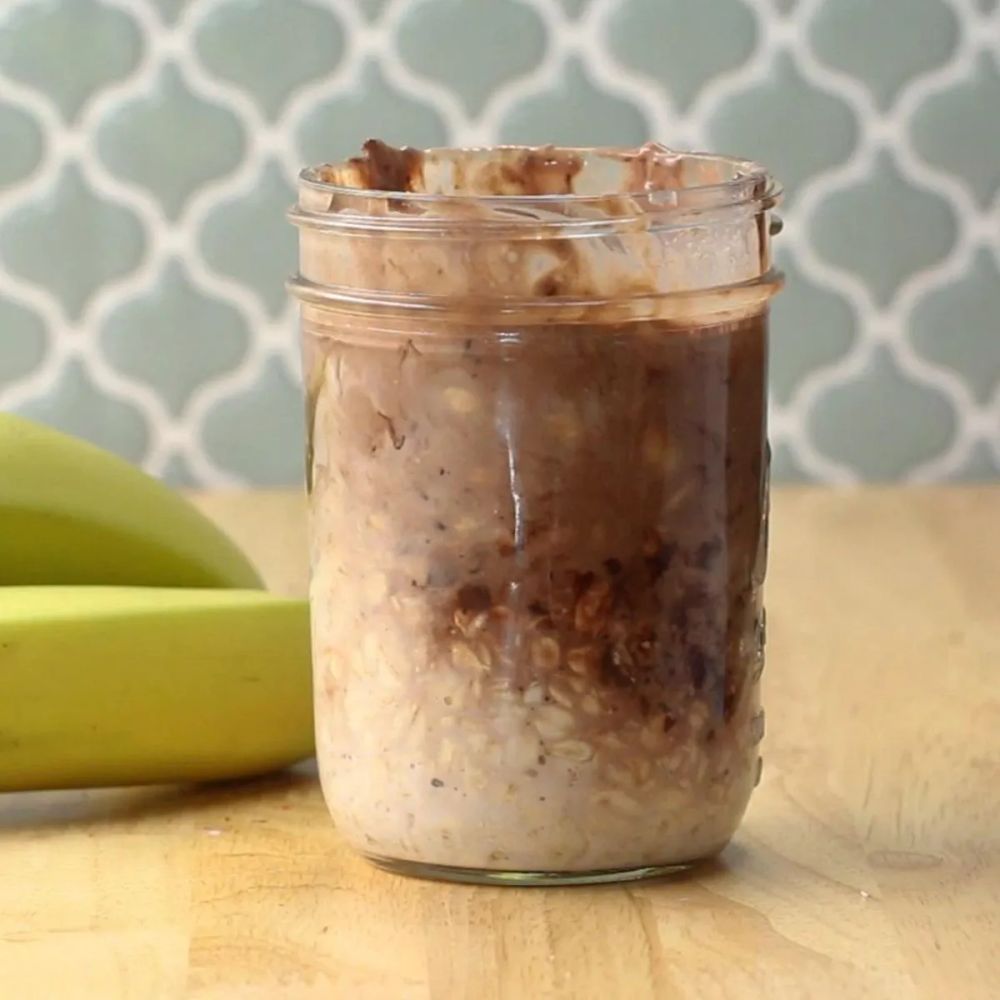 Chocolate Chip Banana Bread Overnight Oats