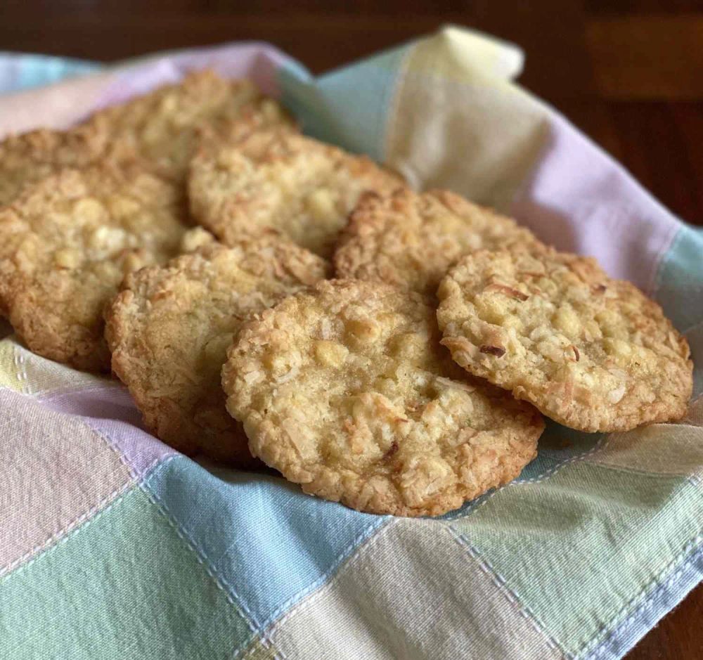 White Chocolate-Coconut Cookies