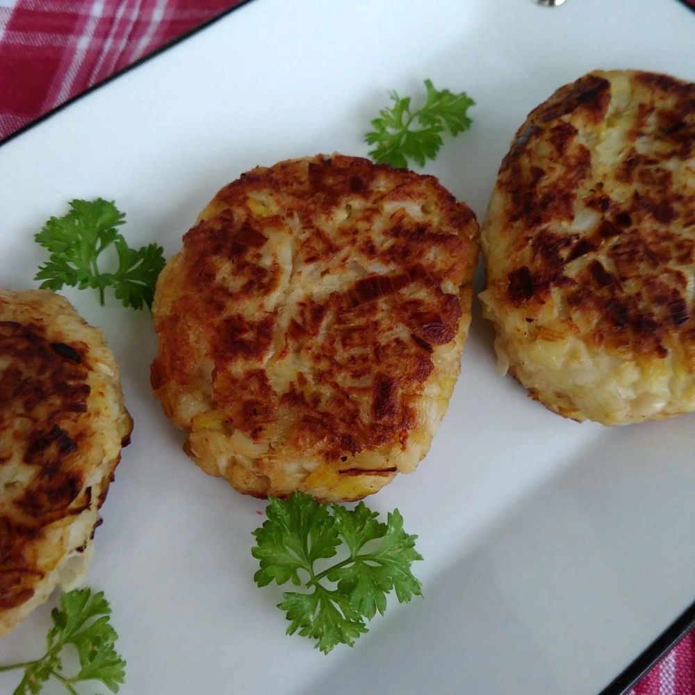 Simple Vegetarian Leek Patties