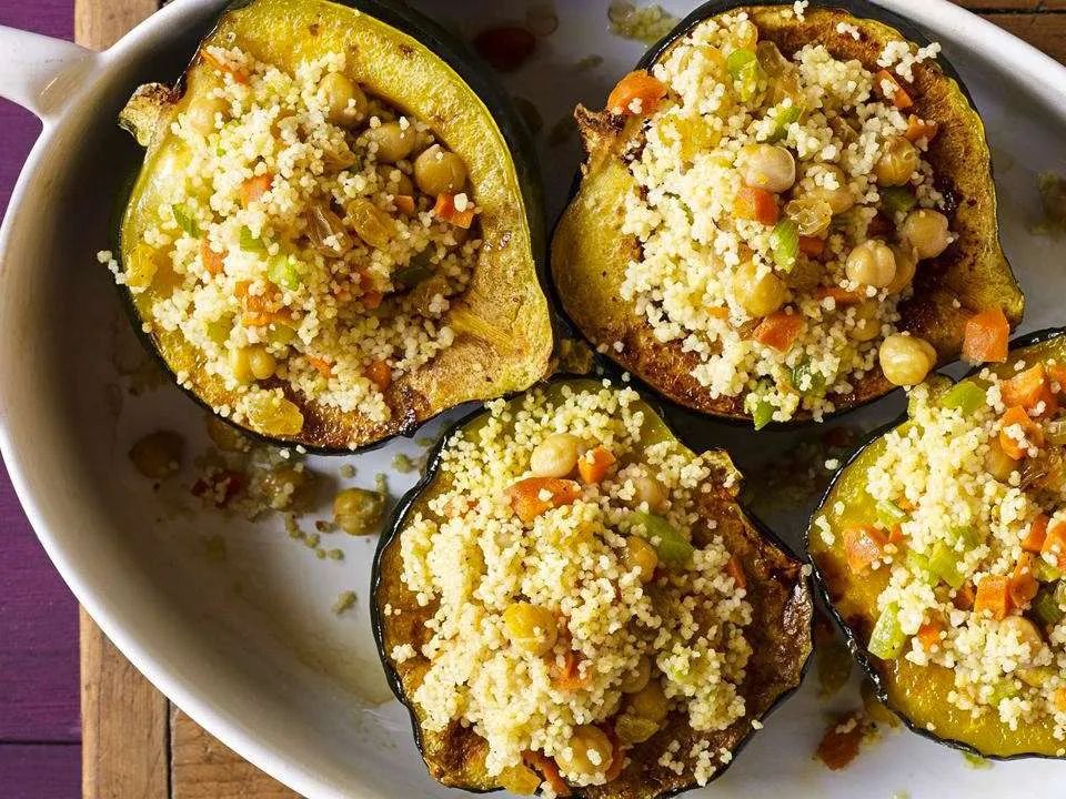 Moroccan-Style Stuffed Acorn Squash