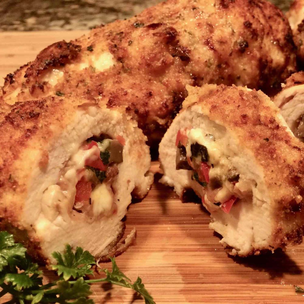 Air Fryer Stuffed Chicken Breasts