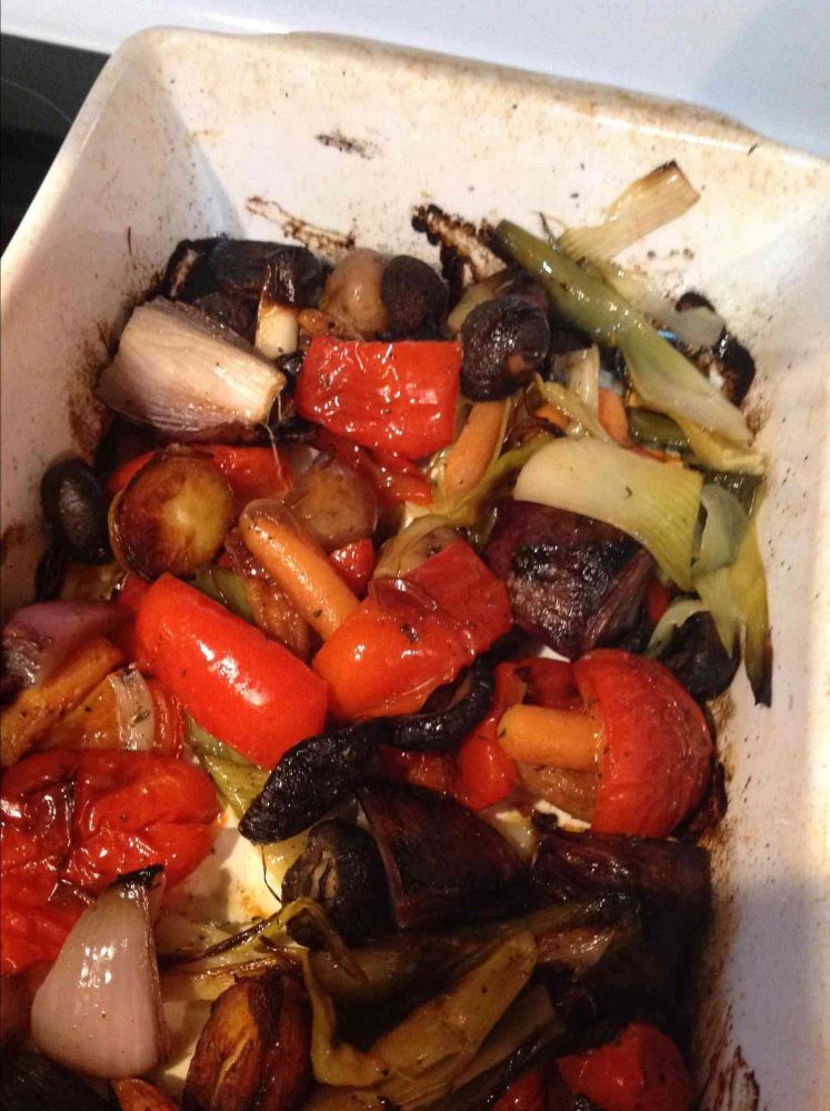 Vegan Oven-Roasted Vegetables