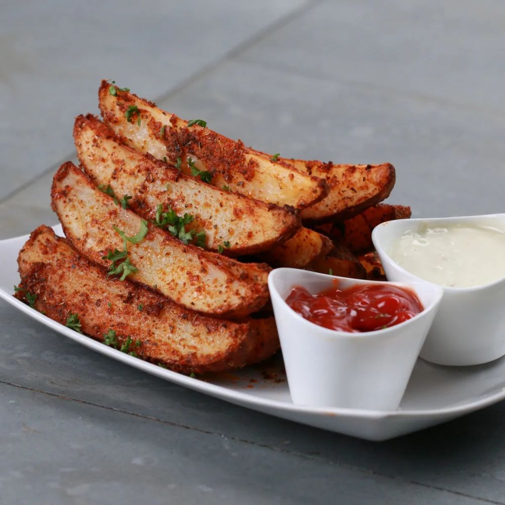 Baked Garlic Parmesan Potato Wedges