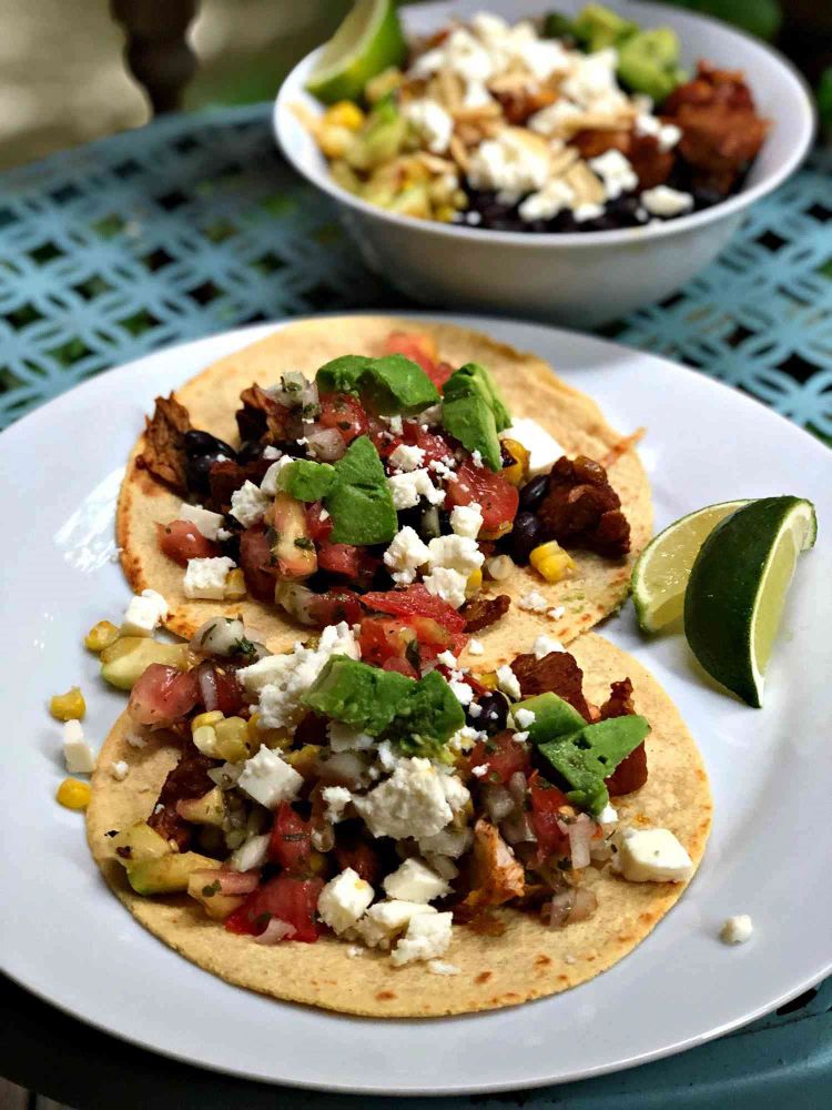 Instant Pot® Chicken Mole Tacos