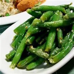 Spicy Indian Green Beans, Gujarati Style