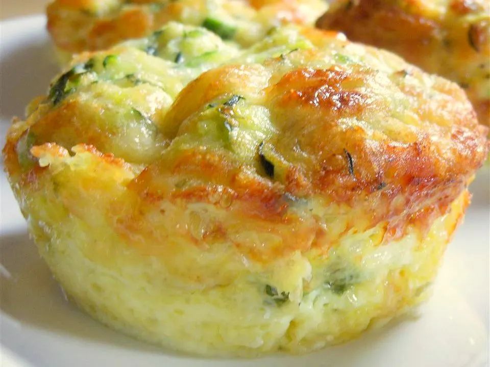 Zucchini Scallion Frittata Cups