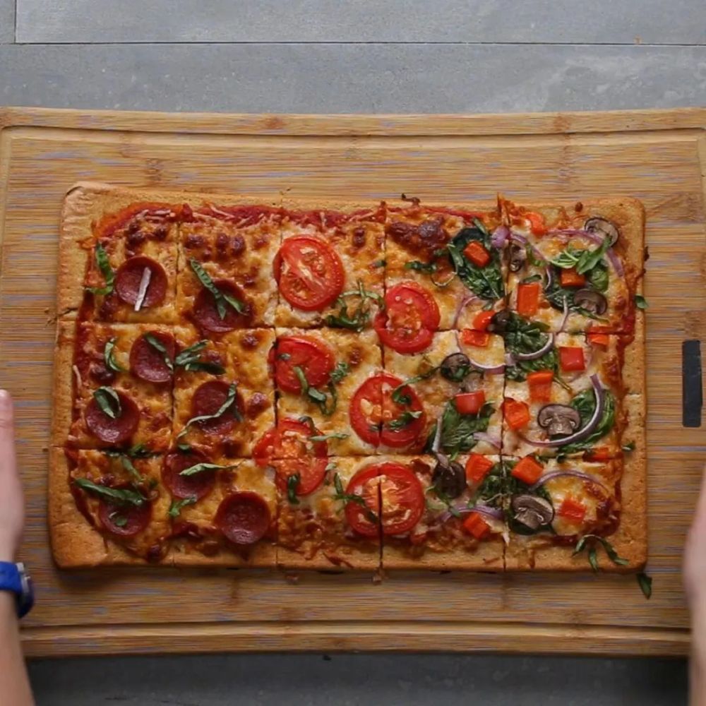 Sheet Pan Quinoa Pizza Crust