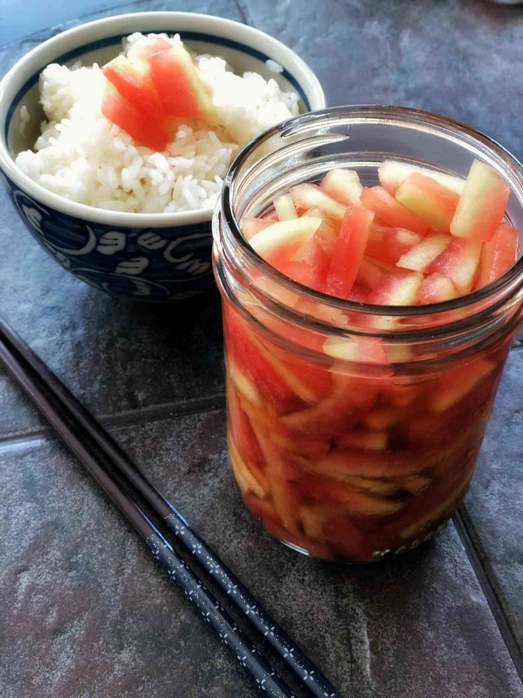 Japanese Pickled Watermelon Rind