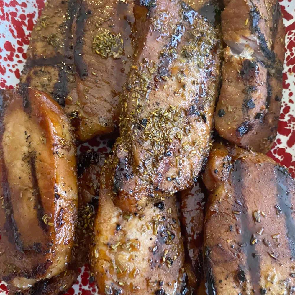 Grilled Rosemary Pork Chops