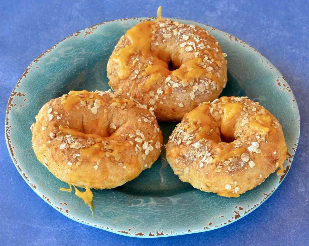 Tori's Air Fryer Pumpkin Bagels