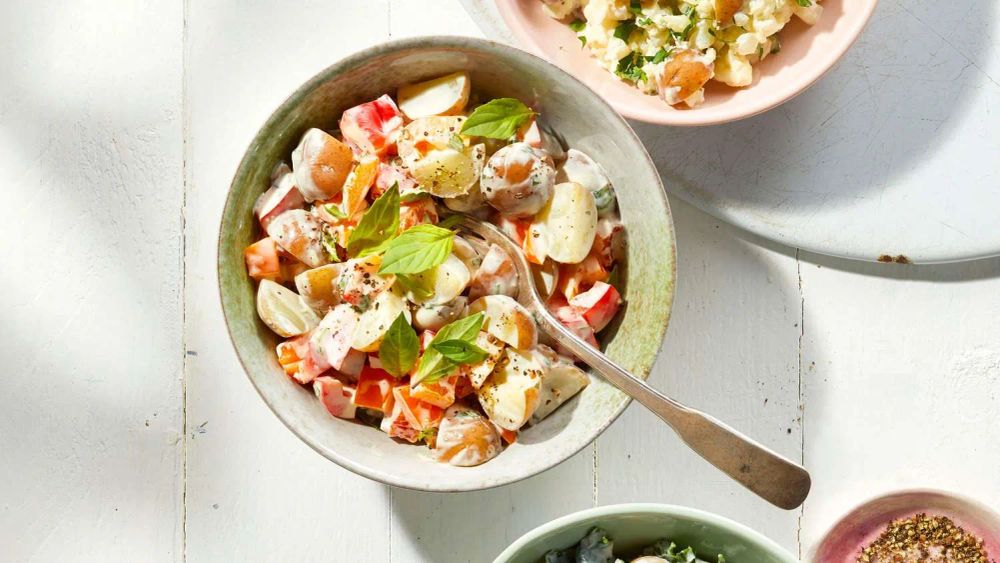 Healthier Creamy Potato Salad