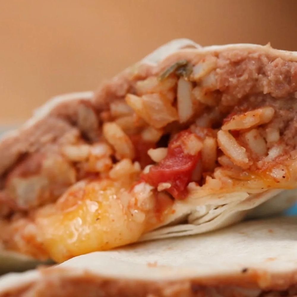 Beans, Rice & Cheese Burritos