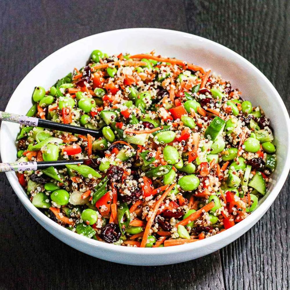 Easy Quinoa and Edamame Salad