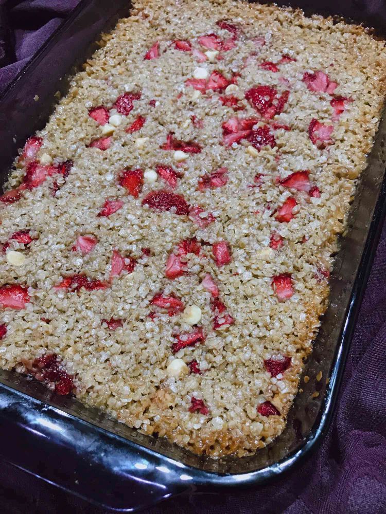 Strawberry Oatmeal Bars