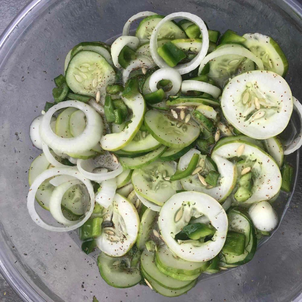 Grandma's Cucumber and Onion Salad