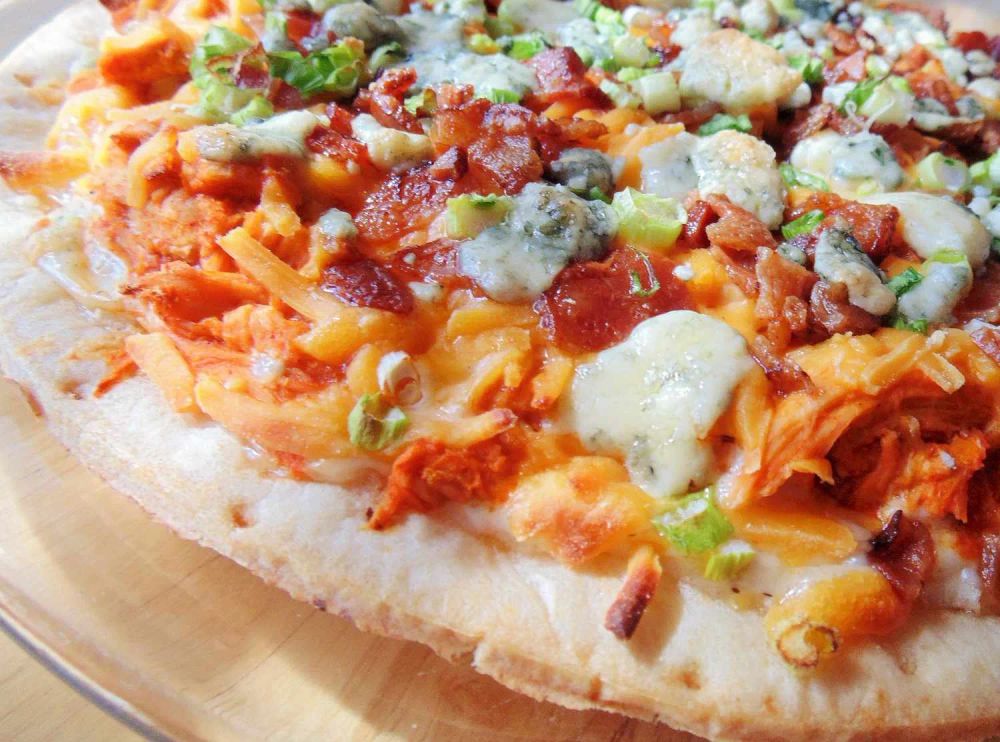 Bacon Buffalo Chicken Pizza