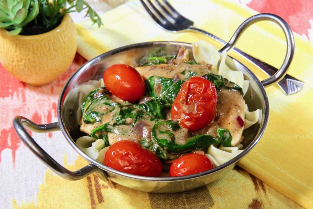 Tuscan Chicken with Cherry Tomatoes