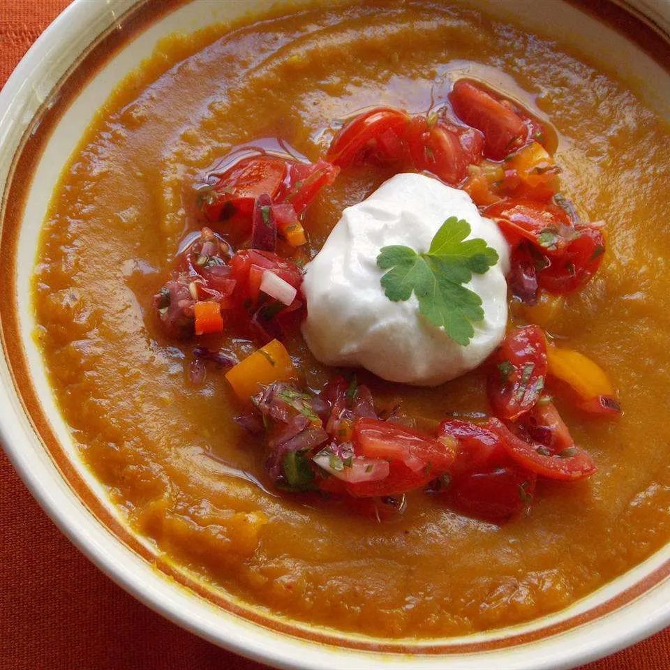 Sweet Potato and Salsa Soup