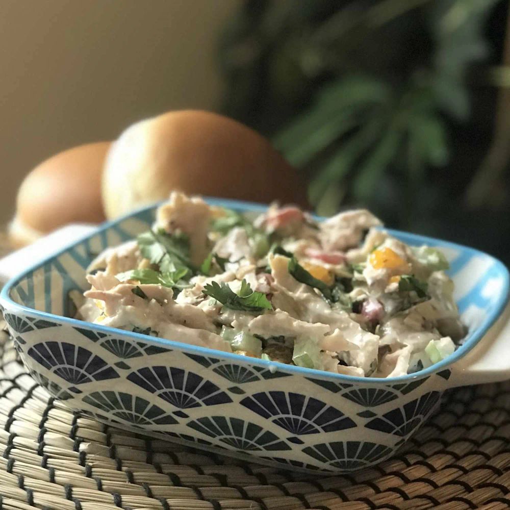 Honey-Sesame Leftover Rotisserie Chicken Salad