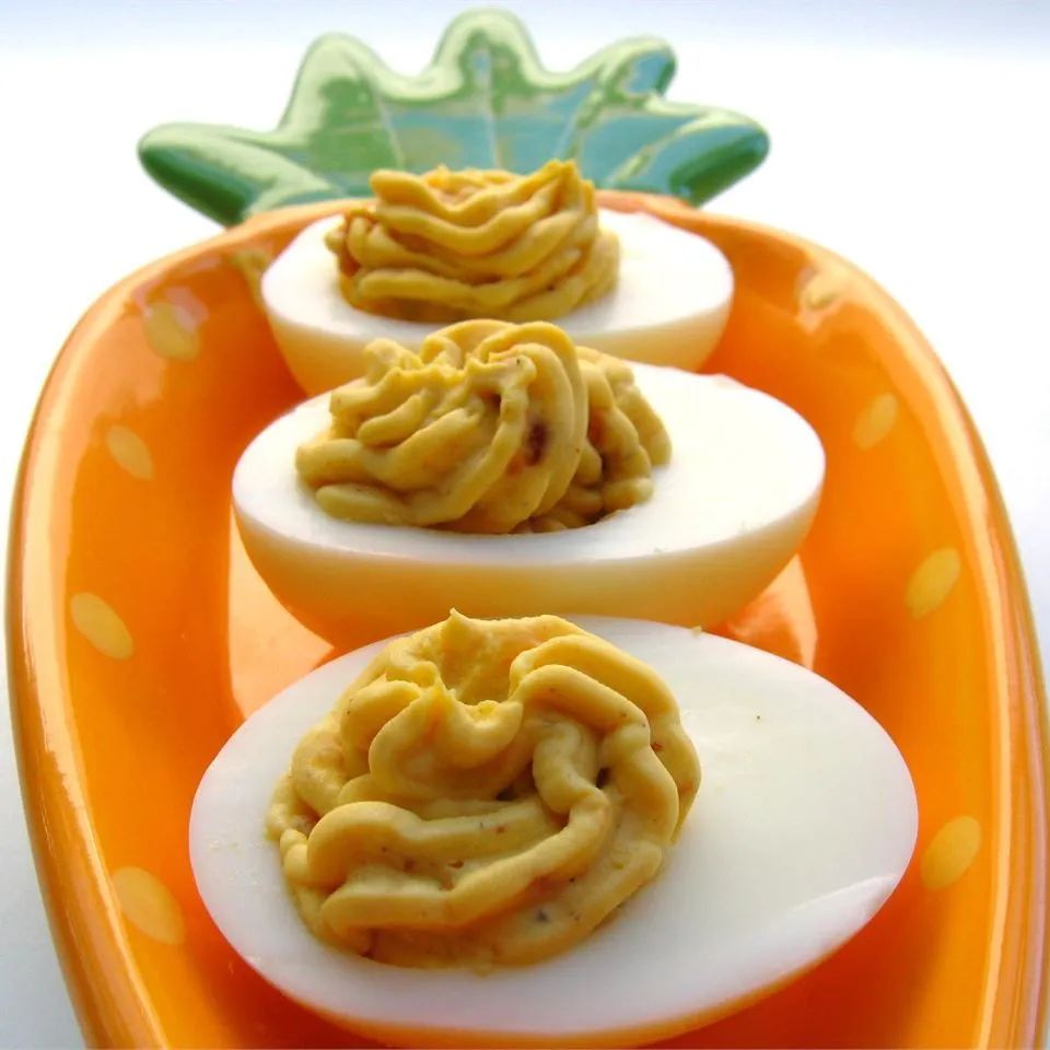 Bacon Cheddar Deviled Eggs