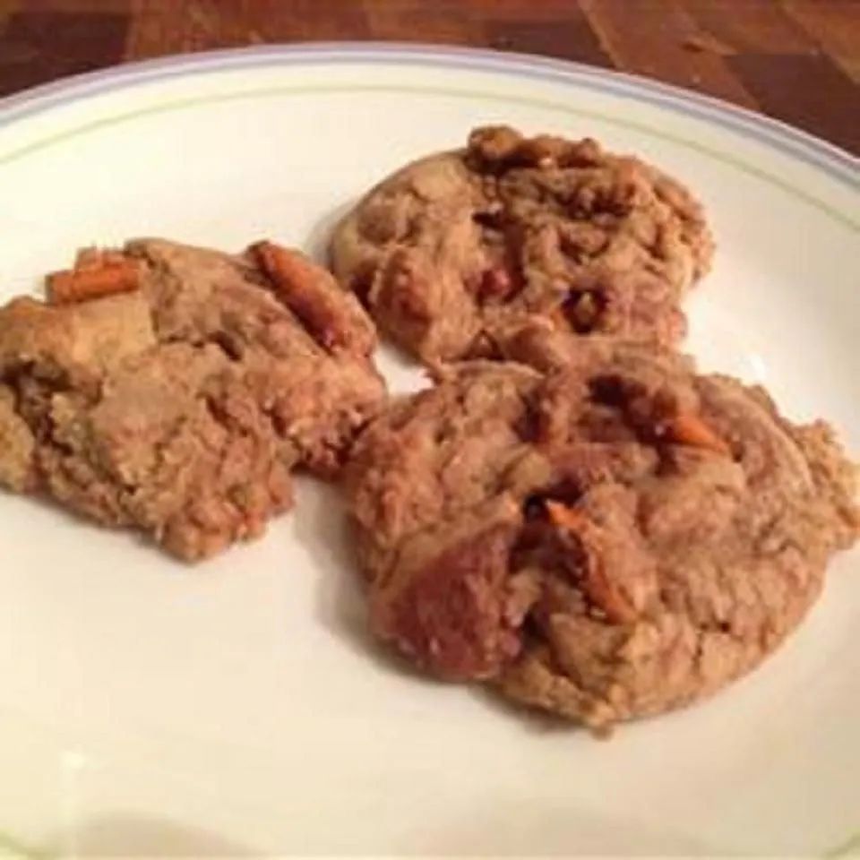 Nutella Peanut Butter Pretzel Cookies