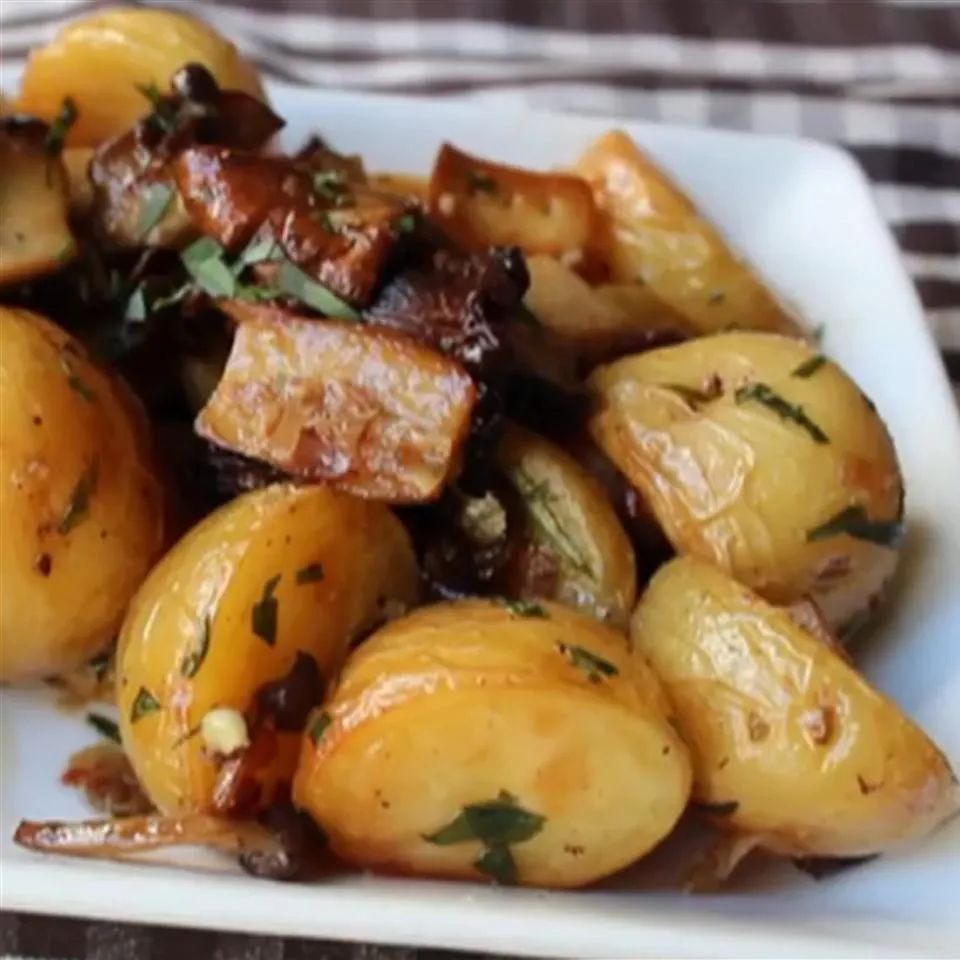 Roasted Wild Mushrooms and Potatoes